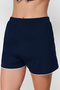 Lacivert %100 Pamuklu Biye Detaylı Şortlu Örme Pijama Takımı THMSS20PT0406 - 5