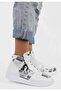 Women's Vegan Leather White High Sneakers - Warner Bros Daily Prophet Harry Potter Design - 3
