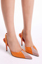 Women's Oranj Gecce Series Stone Embroidered Front Pointed Toe High Heel Shoes - 3