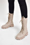 Women's Skin Comfortable Fit Lace Up Socks Boots - 2
