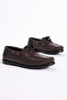 Men's Brown Front Laced Genuine Leather Casual Shoes