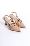 Women's Heeled Shoes Open Back Pole New Season Buckle Helmet 9 Cm - 5