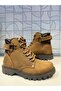 Riccardo Colli 802 Unisex Sand Color Genuine Leather Waterproof Warm Lining Boots - 6