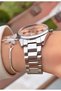 Brand Silver Color 2-Year Warranty Women's Wristwatch - with Bracelet Gift - 3