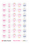 Thank You Label Sticker (70 Pieces) Flowers Theme - 2