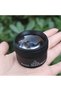 Black Handheld Magnifying Glass with 2 Optical Lenses30x36mm
