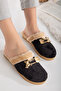 Women's Buckle Plush Slippers Home Slippers-Guest Slippers-Bundle Slippers-Dowry Slippers - 3