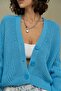 Blue Knitted Cardigan - 4
