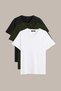 Men's Multi-Colored 100% Cotton T-Shirt Regular Fit Comfortable Cut V-Neck 3-Pack Basic T-Shirt