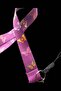 Purple Butterfly Name Card, Neck Strap Lanyard, Card Strap Lanyard, Phone Strap Apparatus, White Horizontal Card Holder - 3