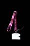 Purple Butterfly Name Card, Neck Strap Lanyard, Card Strap Lanyard, Phone Strap Apparatus, White Horizontal Card Holder