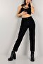 Viana High Waist Black Mom Jeans Power Lycra Flexible Jeans