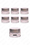 20ml transparent color cream jar glass cream box modern silver color lid 20cc glass jar 6 pcs - 3