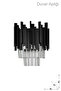 Sima Crystal Glass Stone Luxury Sconce - (Black Color) - 2