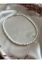 Real Pearl Necklace Freshwater Pearl Barley Model Pearl (45 CM) - 8