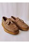 Genuine Leather Beige Daily Women's Shoes Loafer Eva Sole Moccasin Ballet Loafer2 - 6