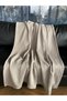 100% Cotton Jacquard Beige TV Cover, Throw 120x170cm - 2
