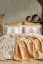 Dream Winter Double Blanket Duvet Cover Set - Mustard - 3