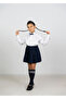Navy Blue Mini Pleated Skirt