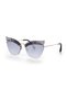 Women's Sunglasses Geometric Design Glass Frame Pearl Detailed Mirrored Glass