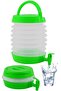 Foldable Water Dispenser with Tap Bellows Water Canister Fountain Picnic Camping Flask Bottled Drinks - 7