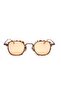 Women's Sunglasses Square Square Spotted Frame Orange Glass - 3