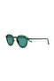 Women's Sunglasses Oval Green Frame Dark Green Glass - 4