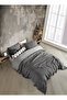 Anthracite Double 200 X 240cm Bedspread/2 Pieces 50x70cm Pillow 4 Layers Multi Muslin 100% Cotton