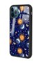 iPhone 14 Pro Max Glossy Phone Case with Moon Sun Pajama Design - 2