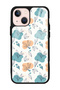iPhone 15 Plus Glossy Phone Case with Tiny Leaves Design