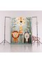 Dido 2 Collection Children's Carpet Theme Modern Decorative Carpet with Plant and Lion Pattern 3223 - 3