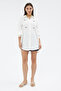 Ecru Evil Eye Beaded Shirt - 7