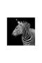 Black and White Elephant Horse Tiger Zebra Natural Stone Coasters Set of 4 - Natural Stone Coasters - 4
