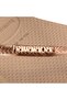 Women's Slim Logo Metallic Rose Gold Flip Flops - 3