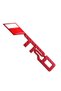 Toyota TRD Lettering Fender Luggage Lettering Red Color Metal 3D Chrome Quality