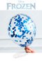 Frozen Elsa Blue Number Happy Birthday Balloon Set Transparent Balloon with Confetti Snow Queen Elsa Balloon - 6