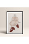 Single Framed Woman Painting Modern Poster Painting Tk/408 - 2