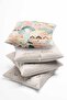 Double Sided Printed Ramadan Powder Patterned Set of 4 Suede Throw Pillow Cover Ramadan Kareem - 4