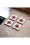 Red Hot Chili Peppers, RHCP Themed Natural Stone Travertine Coasters Set of 4 - 5