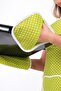 Trendy Set of 3 Waterproof Kitchen Apron Dowry Set Heat Resistant Oven Mitts and Pot Holders Set - 6