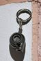 Metal Car Keychain Titanium Gray with Turbo Figure - 2