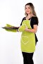 Trendy Set of 3 Waterproof Kitchen Apron Dowry Set Heat Resistant Oven Mitts and Pot Holders Set - 3
