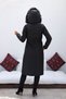 KMKKOMBİN Women's Fur Lined Waist Gathered Sleeve Snap Detailed Hooded Bondic Fabric Coat - 4