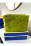 Green Plush Makeup Bag - 2