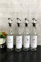 4-Piece Glass Oil Bowl Vinegar Lemon Bowl with White Label and Non-Drip Head 375 Ml