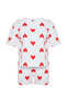 Beyaz %100 Pamuklu Kalpli Şortlu Örme Pijama Takımı THMSS24PT00029 - 8