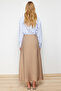 Stone Regular Waist Woven Linen Look Skirt TCTSS21ET0539 - 6