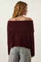 Maroon Madonna Collar Knit Sweater PF00049 - 5