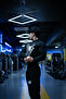Men's Black Spider Print Compression T-Shirt - Long Sleeve and Neck - 2