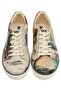 Men's Vegan Leather Beige Sneakers - Choose A Place Design - 5
